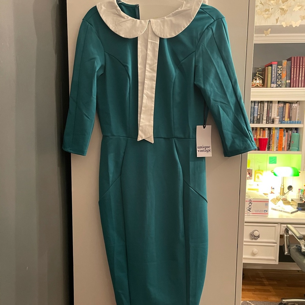 Unique Vintage 1960s Pencil Dress